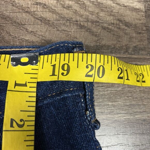 Vintage Calpia Caltrans Jeans Made In USA Zipper Fly Snap Reflective Size 42x34 - Picture 4 of 10